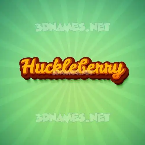 huckleberry in Green Rays style - 3D name wallpaper huckleberry in Green Rays style - 3D name wallpaper