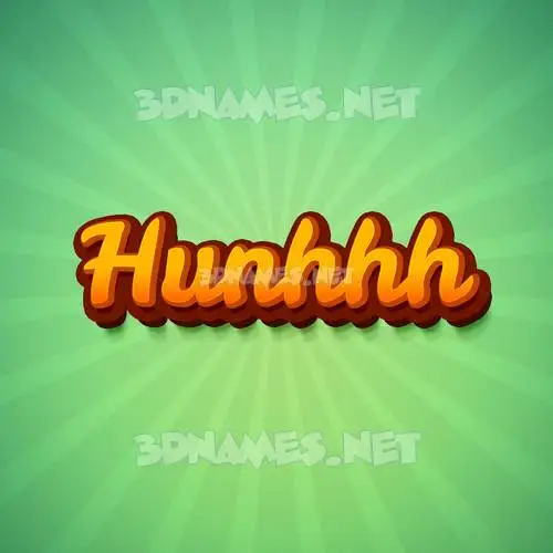 hunhhh in Green Rays style - 3D name wallpaper hunhhh in Green Rays style - 3D name wallpaper