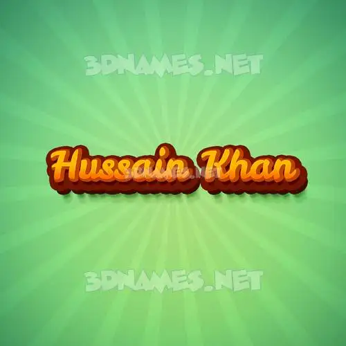 hussain khan in Green Rays style - 3D name wallpaper hussain khan in Green Rays style - 3D name wallpaper