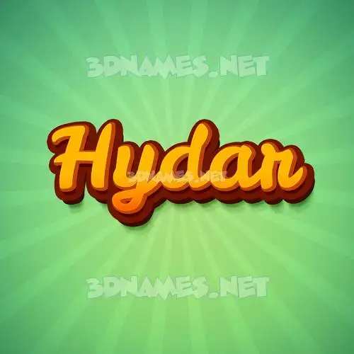hydar in Green Rays style - 3D name wallpaper hydar in Green Rays style - 3D name wallpaper