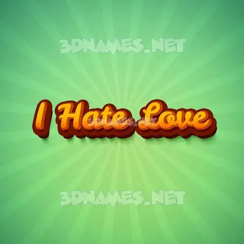 i hate love in Green Rays style - 3D name wallpaper i hate love in Green Rays style - 3D name wallpaper
