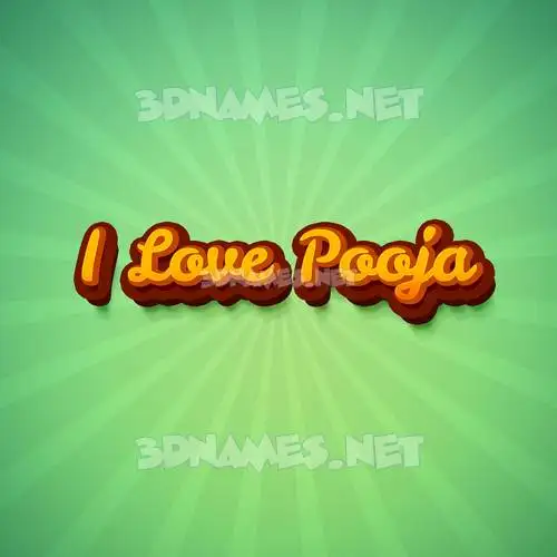 i love pooja in Green Rays style - 3D name wallpaper i love pooja in Green Rays style - 3D name wallpaper