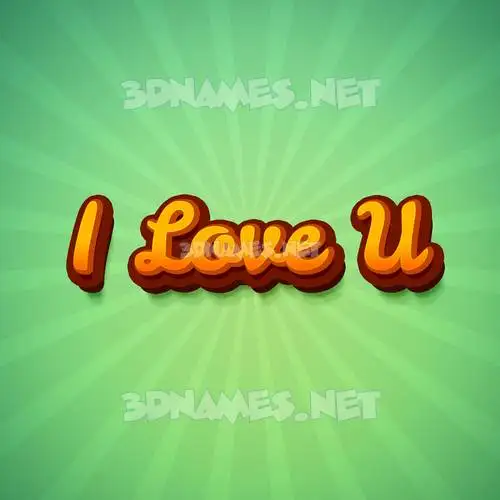 i love u in Green Rays style - 3D name wallpaper i love u in Green Rays style - 3D name wallpaper