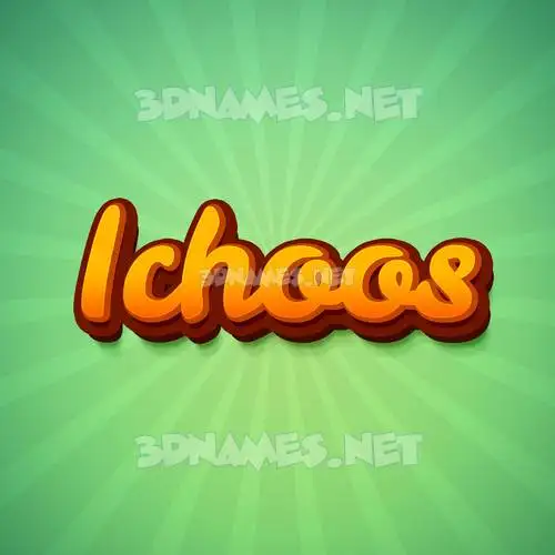 ichoos in Green Rays style - 3D name wallpaper ichoos in Green Rays style - 3D name wallpaper