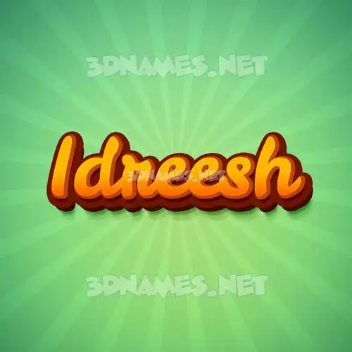 idreesh in Green Rays style - 3D name wallpaper idreesh in Green Rays style - 3D name wallpaper