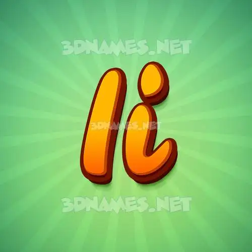 ii in Green Rays style - 3D name wallpaper ii in Green Rays style - 3D name wallpaper