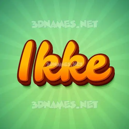 ikke in Green Rays style - 3D name wallpaper ikke in Green Rays style - 3D name wallpaper