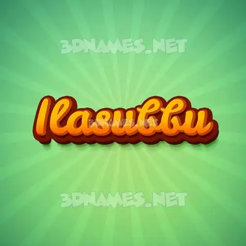 ilasubbu in Green Rays style - 3D name wallpaper ilasubbu in Green Rays style - 3D name wallpaper