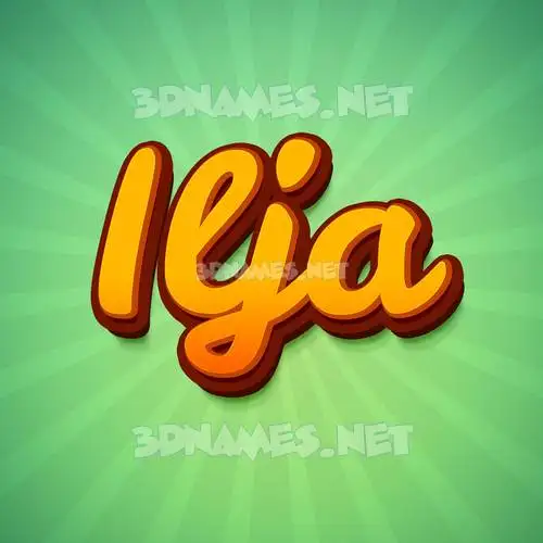 ilja in Green Rays style - 3D name wallpaper ilja in Green Rays style - 3D name wallpaper