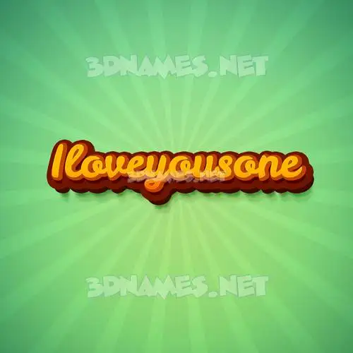 iloveyousone in Green Rays style - 3D name wallpaper iloveyousone in Green Rays style - 3D name wallpaper