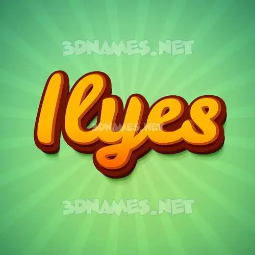 ilyes in Green Rays style - 3D name wallpaper ilyes in Green Rays style - 3D name wallpaper