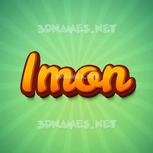 imon in Green Rays style - 3D name wallpaper imon in Green Rays style - 3D name wallpaper