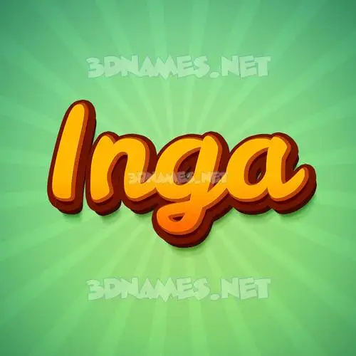 inga in Green Rays style - 3D name wallpaper inga in Green Rays style - 3D name wallpaper