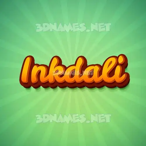 inkdali in Green Rays style - 3D name wallpaper inkdali in Green Rays style - 3D name wallpaper