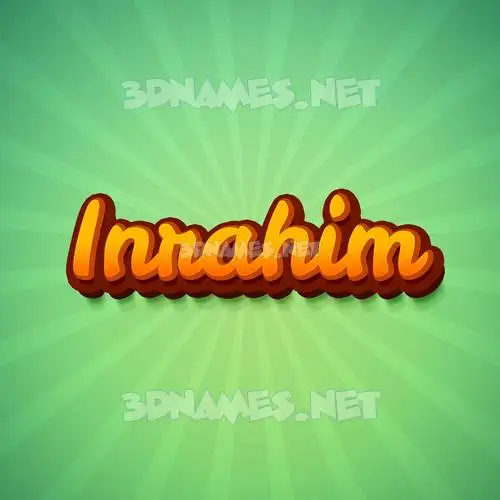 inrahim in Green Rays style - 3D name wallpaper inrahim in Green Rays style - 3D name wallpaper