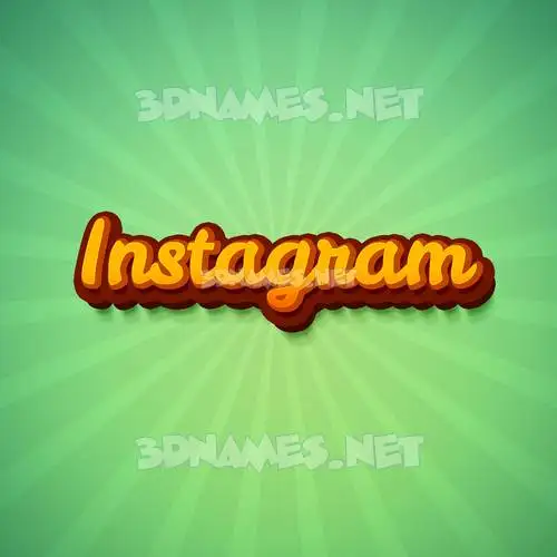 instagram in Green Rays style - 3D name wallpaper instagram in Green Rays style - 3D name wallpaper