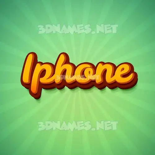 iphone in Green Rays style - 3D name wallpaper iphone in Green Rays style - 3D name wallpaper