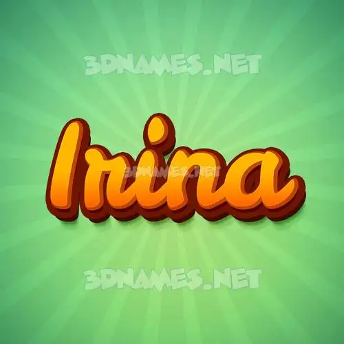 irina in Green Rays style - 3D name wallpaper irina in Green Rays style - 3D name wallpaper