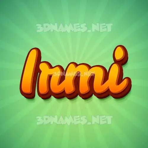 irmi in Green Rays style - 3D name wallpaper irmi in Green Rays style - 3D name wallpaper