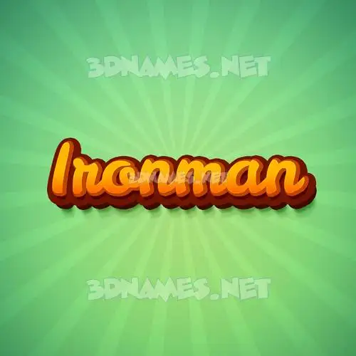 ironman in Green Rays style - 3D name wallpaper ironman in Green Rays style - 3D name wallpaper