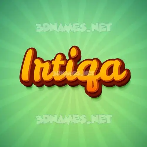 irtiqa in Green Rays style - 3D name wallpaper irtiqa in Green Rays style - 3D name wallpaper