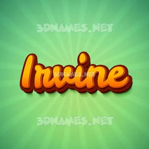 irvine in Green Rays style - 3D name wallpaper irvine in Green Rays style - 3D name wallpaper