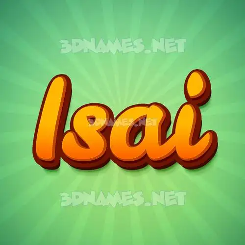 isai in Green Rays style - 3D name wallpaper isai in Green Rays style - 3D name wallpaper