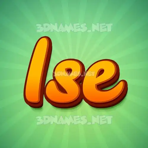 ise in Green Rays style - 3D name wallpaper ise in Green Rays style - 3D name wallpaper