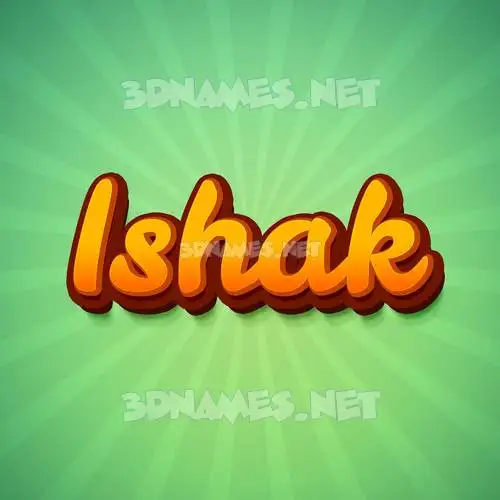 ishak in Green Rays style - 3D name wallpaper ishak in Green Rays style - 3D name wallpaper