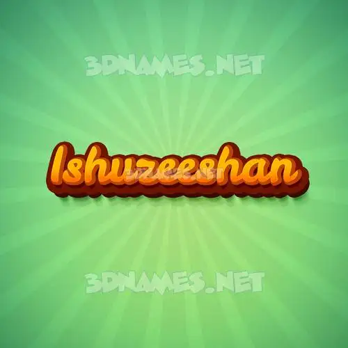 ishuzeeshan in Green Rays style - 3D name wallpaper ishuzeeshan in Green Rays style - 3D name wallpaper