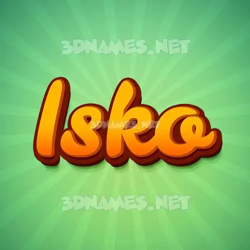 isko in Green Rays style - 3D name wallpaper isko in Green Rays style - 3D name wallpaper