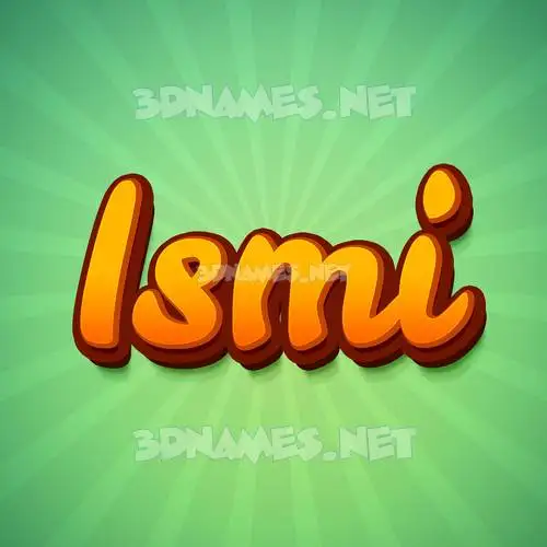 ismi in Green Rays style - 3D name wallpaper ismi in Green Rays style - 3D name wallpaper