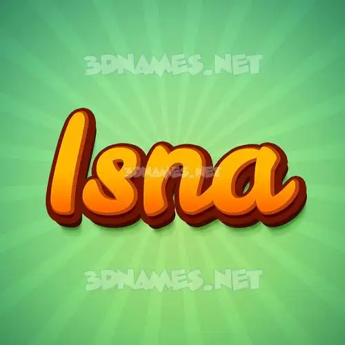 isna in Green Rays style - 3D name wallpaper isna in Green Rays style - 3D name wallpaper