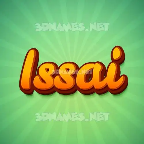 issai in Green Rays style - 3D name wallpaper issai in Green Rays style - 3D name wallpaper