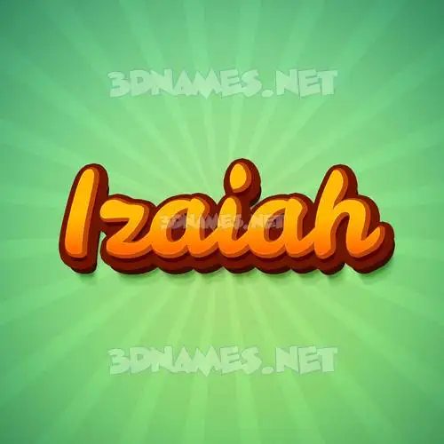 izaiah in Green Rays style - 3D name wallpaper izaiah in Green Rays style - 3D name wallpaper