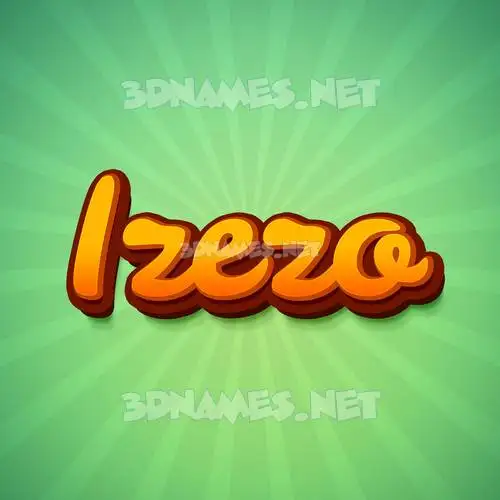 izezo in Green Rays style - 3D name wallpaper izezo in Green Rays style - 3D name wallpaper