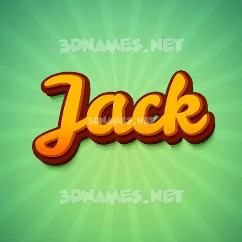 jack in Green Rays style - 3D name wallpaper jack in Green Rays style - 3D name wallpaper