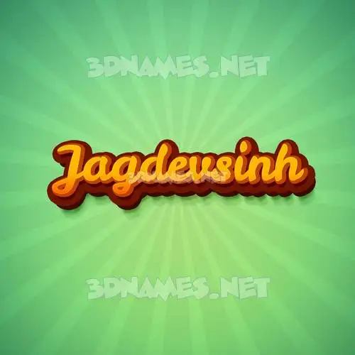 jagdevsinh in Green Rays style - 3D name wallpaper