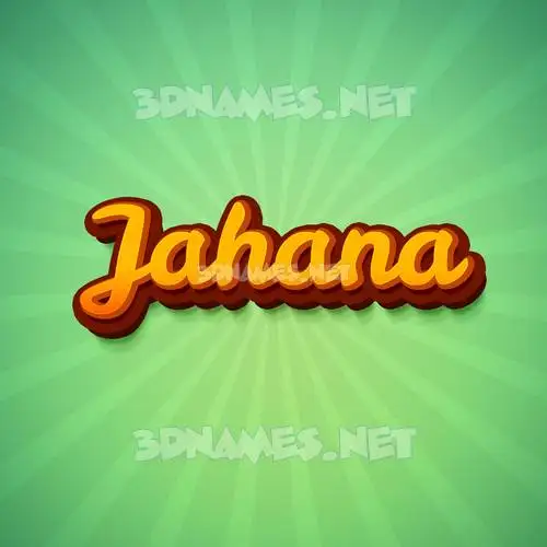 jahana in Green Rays style - 3D name wallpaper jahana in Green Rays style - 3D name wallpaper