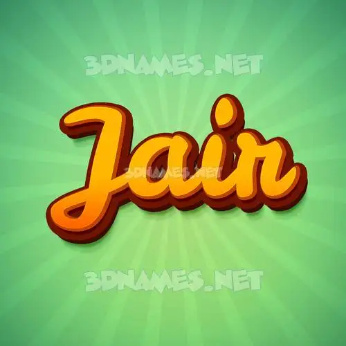 jair in Green Rays style - 3D name wallpaper