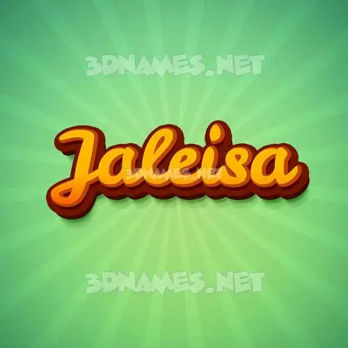 jaleisa in Green Rays style - 3D name wallpaper jaleisa in Green Rays style - 3D name wallpaper