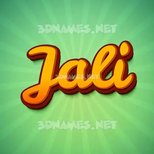 jali in Green Rays style - 3D name wallpaper jali in Green Rays style - 3D name wallpaper
