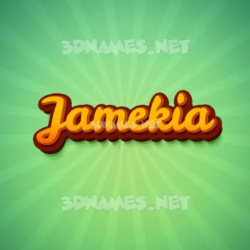 jamekia in Green Rays style - 3D name wallpaper jamekia in Green Rays style - 3D name wallpaper