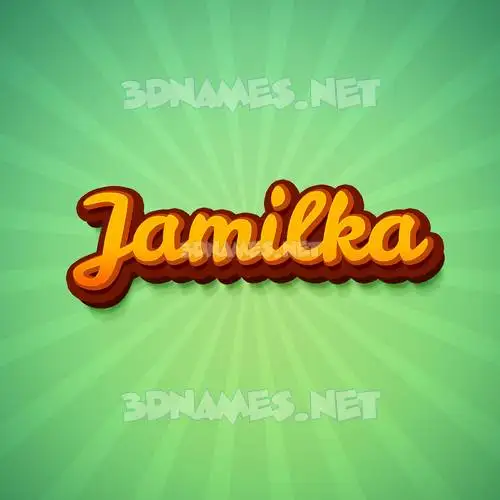 jamilka in Green Rays style - 3D name wallpaper jamilka in Green Rays style - 3D name wallpaper