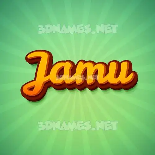 jamu in Green Rays style - 3D name wallpaper jamu in Green Rays style - 3D name wallpaper