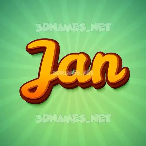 jan in Green Rays style - 3D name wallpaper jan in Green Rays style - 3D name wallpaper