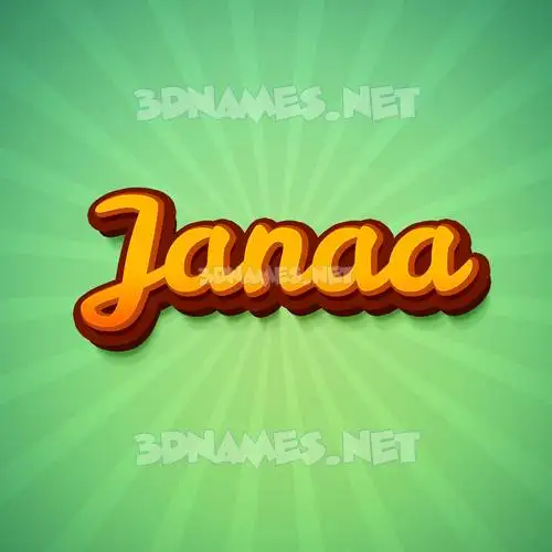 janaa in Green Rays style - 3D name wallpaper janaa in Green Rays style - 3D name wallpaper
