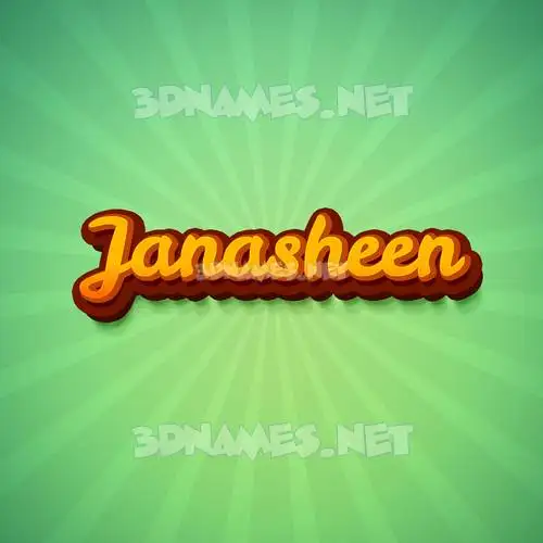 janasheen in Green Rays style - 3D name wallpaper janasheen in Green Rays style - 3D name wallpaper