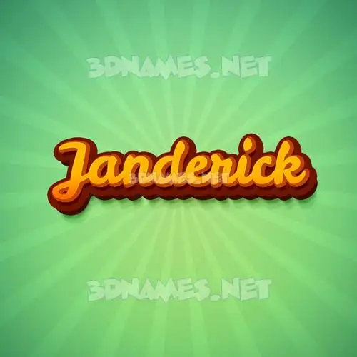 janderick in Green Rays style - 3D name wallpaper janderick in Green Rays style - 3D name wallpaper