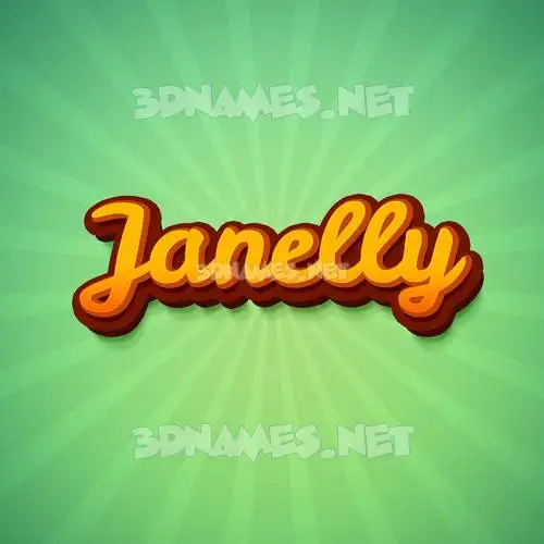 janelly in Green Rays style - 3D name wallpaper janelly in Green Rays style - 3D name wallpaper